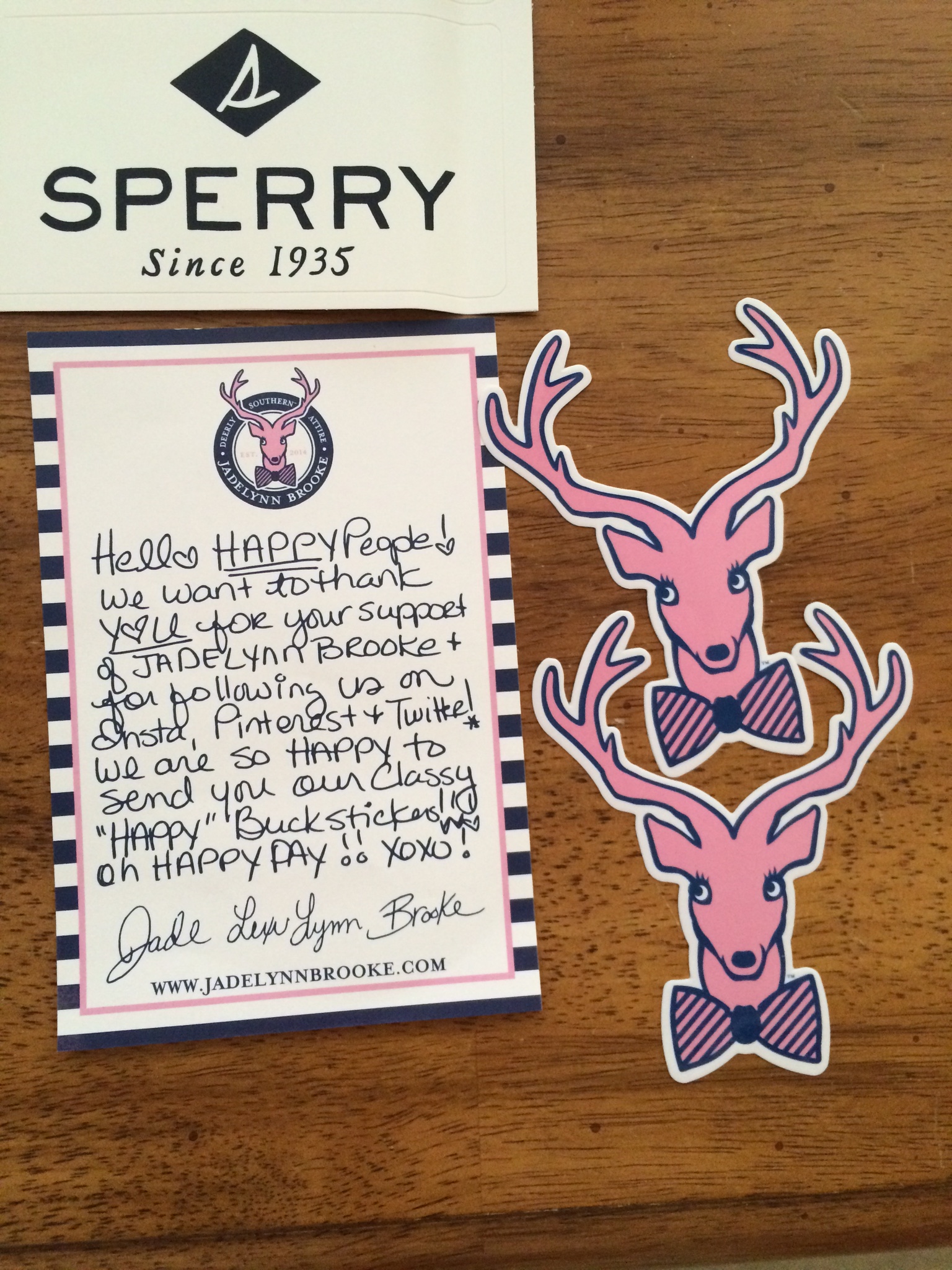 sperry sticker request